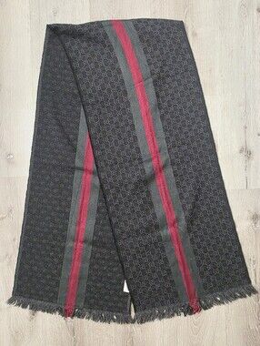 Auth 🎀 Gucci GG Supreme Wool Stole ♋️🎗